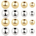 Gold-Tone Round Bead Metal Beads with 8 Listed Options view 1