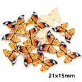Printed Butterfly Cabochons in Nine Color Patterns view 10