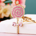 Crystal Lollipop Keychains in Pink Red and Blue plus Assorted Color view 3