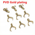 Stainless Steel Pinch Pendant Bails in Four Metallic Finishes view 8