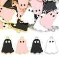 Enamel-Look Silver Gold Ghost Alloy Charms in 6 Styles view 4
