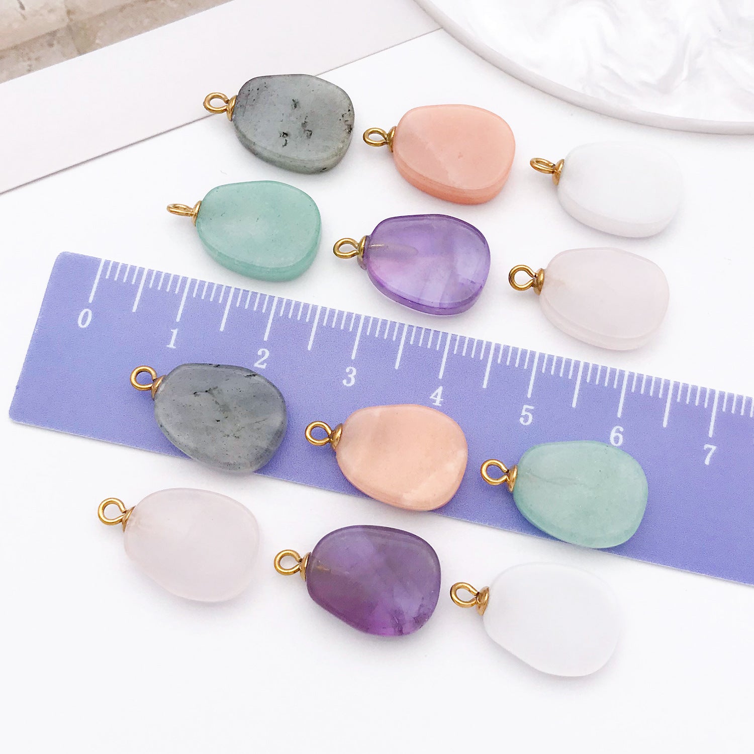 11x18mm Stainless Steel Oval Round Charm Pendants for DIY Jewelry Accessories