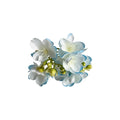 Fabric Iris Flower Duckbill Clips And Blue Bloom Hairpin view 5
