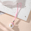 Lucky Cat Bell Phone Charms Alloy Maneki-Neko Multicolor Cord Straps 12 Styles view 5