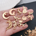 Gold-Tone Seashell Metal Charms with 15 Listed Options view 2