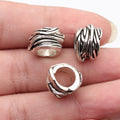 14x13x11mm 3.7g Multicolor Zinc Alloy Vine Texture Large Hole Dreadlock Beads for Hair Braid Jewelry