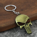 Punisher Skull Zinc Alloy Keychain Movie-Inspired Key Holder