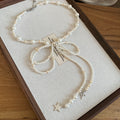 Beaded Bow Tie Necklace With Star Charms In Two Colorways view 7