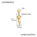 Gold Stainless Steel Religious Charm Necklace Pendants view 11