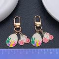 Four-Style Easter Bunny Egg Carrot and Rainbow Clip Keychain Collection view 2