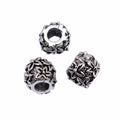 Floral Filigree Round Large Hole Bead for Jewelry Making view 4