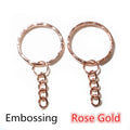 Round Key Rings with Short Link Chains in Assorted Finishes view 8