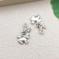 Antique Silver Elephant Metal Charms with 20 Listed Options view 8
