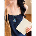 Shell Pendant Cord Necklace In Three Colors Beaded Jewelry view 2