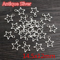 Open Star and Love Letter Metal Charms in Twelve Finish Options view 6