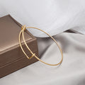 Expandable Wire Bangle Bracelets Gold Silver Rose Gold view 6