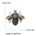 Antique Gold Tone Jeweled Bee Brooch In Four Colors view 8