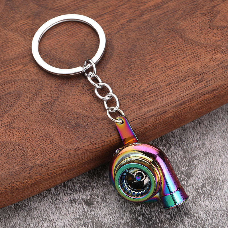Turbo Gear Shift Wheel Brake Disc Shock Caliper Metal Keychain