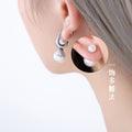 Metal Heart Pearl Earring Assortment Gold Steel Rose Gold view 9