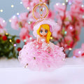 Jeweled Wedding Gown Doll Keychains in Nine Colors plus Assorted Option view 2