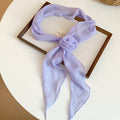 Chiffon Rose Flower Scarf Neckerchief Two-Piece Sets view 8