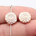Sun-Pattern Round Small-Hole Beads in Seven Size and Finish Styles view 10