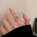 Five Mixed Statement Ring Designs With Pearl Enamel And Crystals view 6