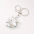 Rhinestone Tropical Fish Keychain Silver Tone Pearl Accent view 4