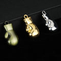 Miniature Metal Boxing Glove Charm Pendant Four Finishes view 1