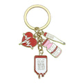 Medical Theme Alloy Keychains With Five Hanging Charm Styles view 9