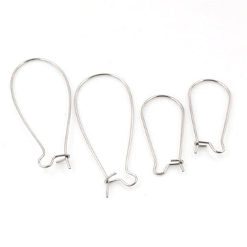 Long Loop Stainless Steel Ear Wires in Three Sizes