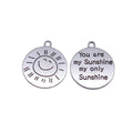 You Are My Sunshine Double Sided Round Metal Pendant view 4