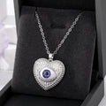 Gold and Silver Tone Celestial Evil Eye Pendant Necklaces view 9