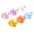 Colorful Sitting Rabbit Resin Charms in a Random Mix view 2