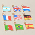Colorful Enamel National Flag Charms in Eleven Country Options view 4