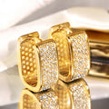Gold Rose Gold Or Silver Openwork Huggie Earrings Jewelry view 1
