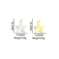 Pave Crystal Star Charms in Gold Tone and Silver Tone view 3