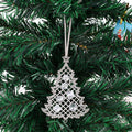 Rhinestone Christmas Tree House Metal Hanging Ornaments view 6