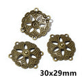 Antique Bronze Floral Multi-Loop Connectors in Twelve Designs view 10