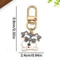 Eight Schnauzer and Dog Breed Metal Clasp Keychain Designs view 4