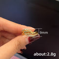 Gold Multi-Strand Twisted Pave Clear Stone Ring Sizes 6-10 view 4
