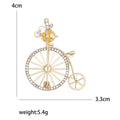 Penny Farthing Rider Brooch A Tiny Rider On A Crystal-Spoked Penny-Farthing Bicycle view 5