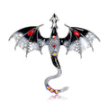 Pink Purple Winged Dragon Crystal Enamel Eight Designs Metal Brooch Pin view 10