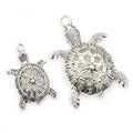 Openwork Turtle Shaped Metal Charms in Two Pictured Sizes view 5