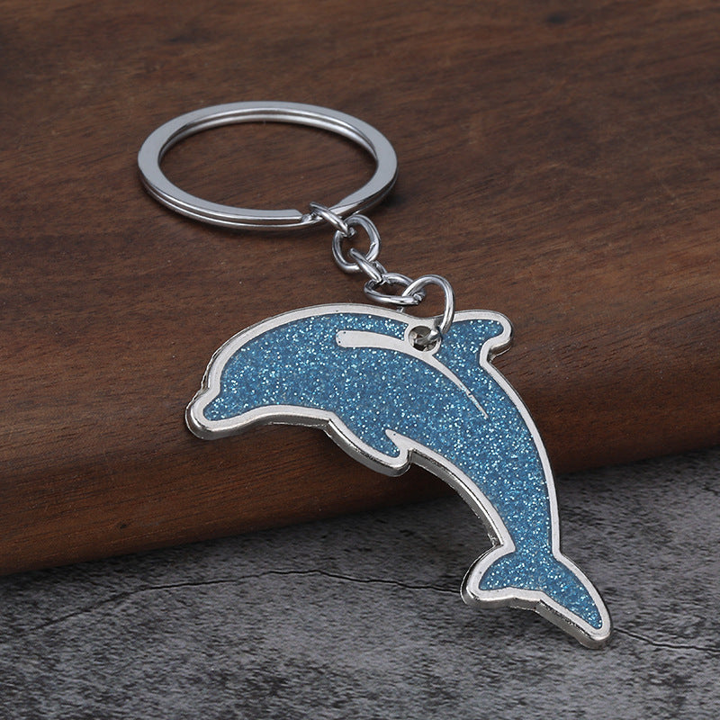 Ocean Dolphin Zinc Alloy Keychain Bag Charm Gift Accessory