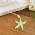 Textured Starfish Pendant Cord Necklaces in Four Colors view 6