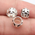 9x9x6.7mm 1g Multicolor Zinc Alloy Cross Large Hole Beads for Bracelet Necklace Jewelry Making