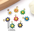 Gold-Tone Daisy Metal Charms with 19 Listed Options view 2