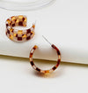 Brown Checker Hoops