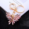 Crystal Butterfly Keychains in Red Pink Gray and Assorted Color Options view 7